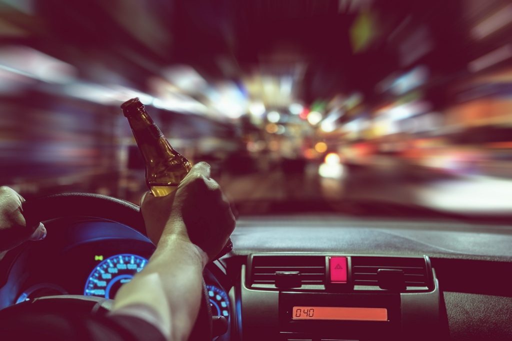Driver stopped by police during a DUI arrest in California